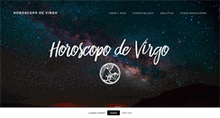 Desktop Screenshot of horoscopodevirgo.es