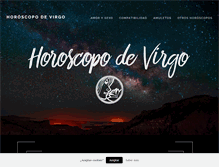 Tablet Screenshot of horoscopodevirgo.es